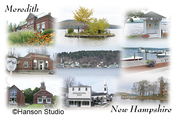 Meredith, NH - Collage #2 - Square Format